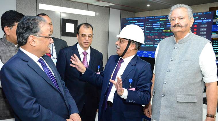 PM Prachanda visits1500 MW NathpaJhakri hydro power project